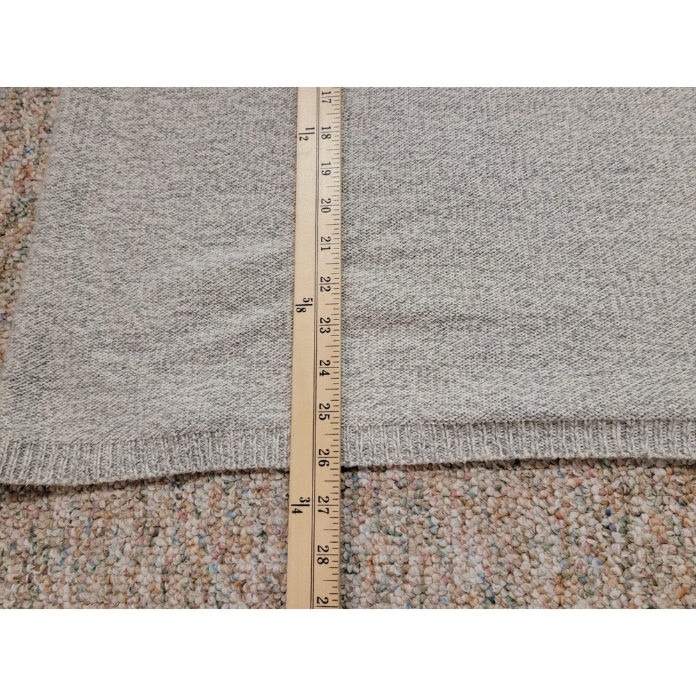 Fieldmaster Henley Sweater Mens 2XL Gray Vintage Cotton Knit Made in USA 90s - Picture 11 of 16